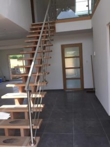 Escalier modèle GC93 en hêtre et métal