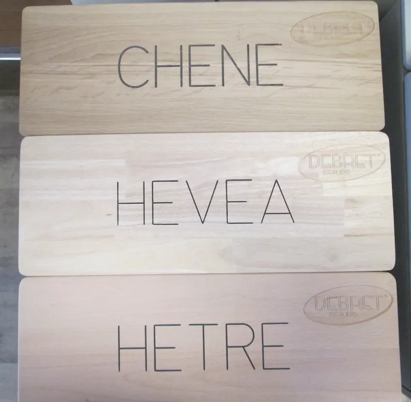 Marches d'escalier sur mesure en bois
