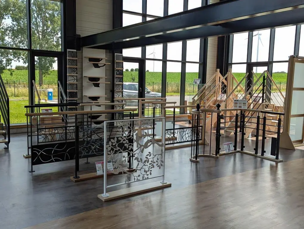 Showroom Debret Escaliers à Tincques — escaliers grandeur nature